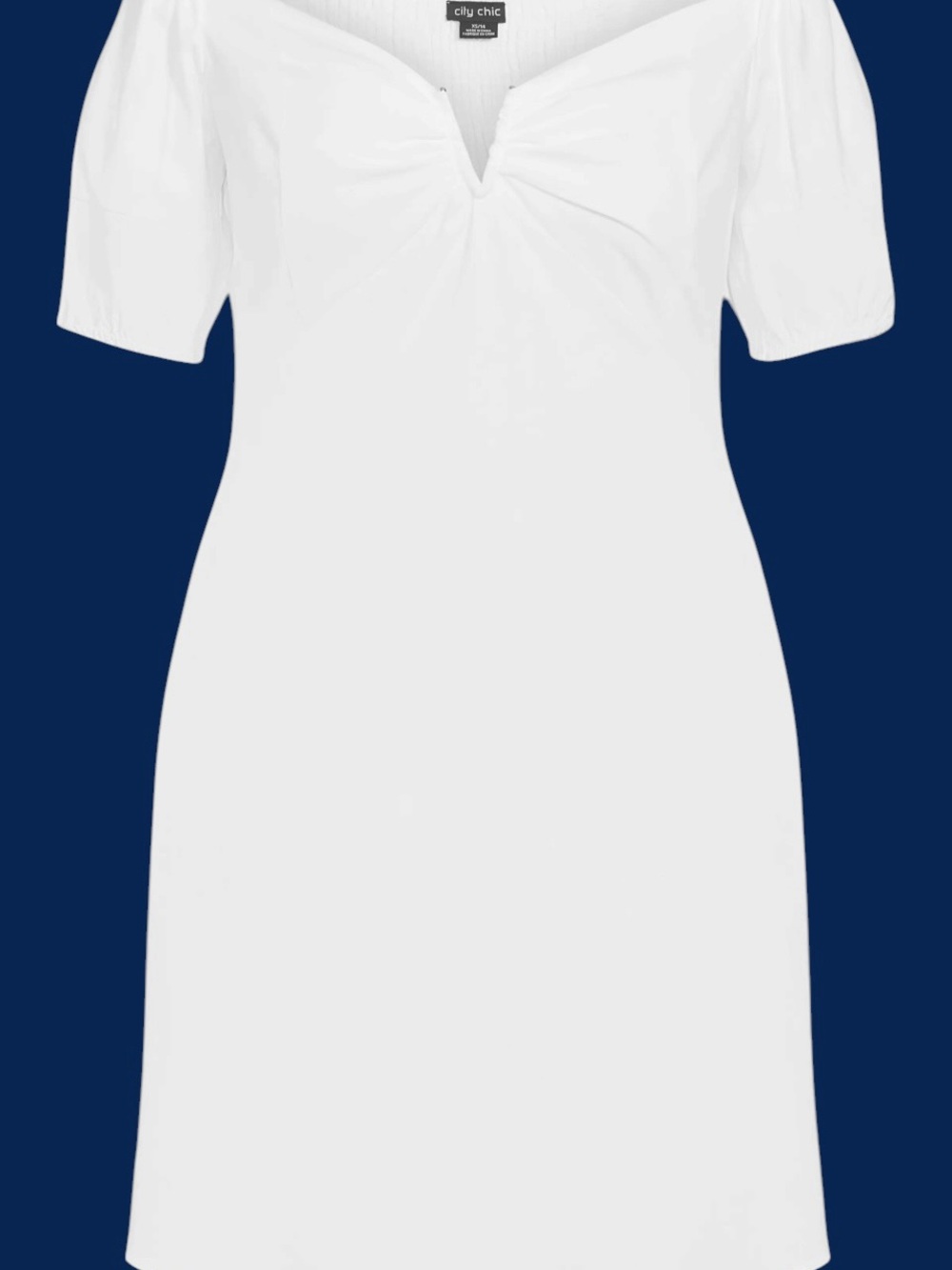 City Chic Sweet Paradise Off the Shoulder Plus Dress Size 22 MSRP $109 NWT - Picture 5 of 12